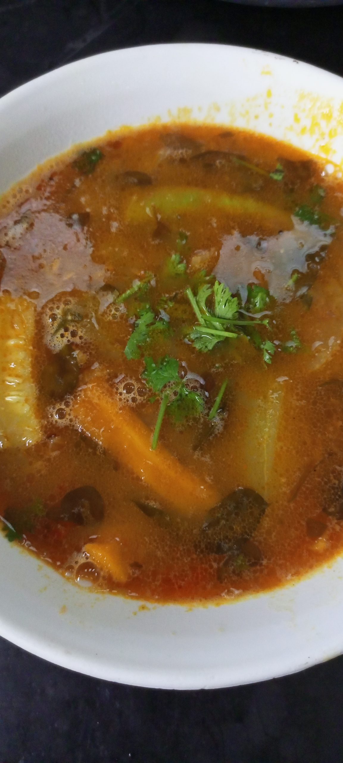 home made samber South Indian style vegetable sambar