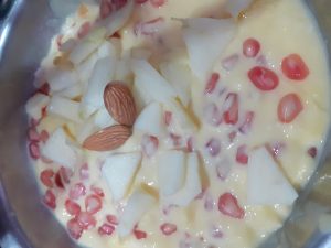 Satisfaction is healthy +tasty  food🍎🍌🥛🤤
