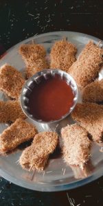 Home made stick chicken.