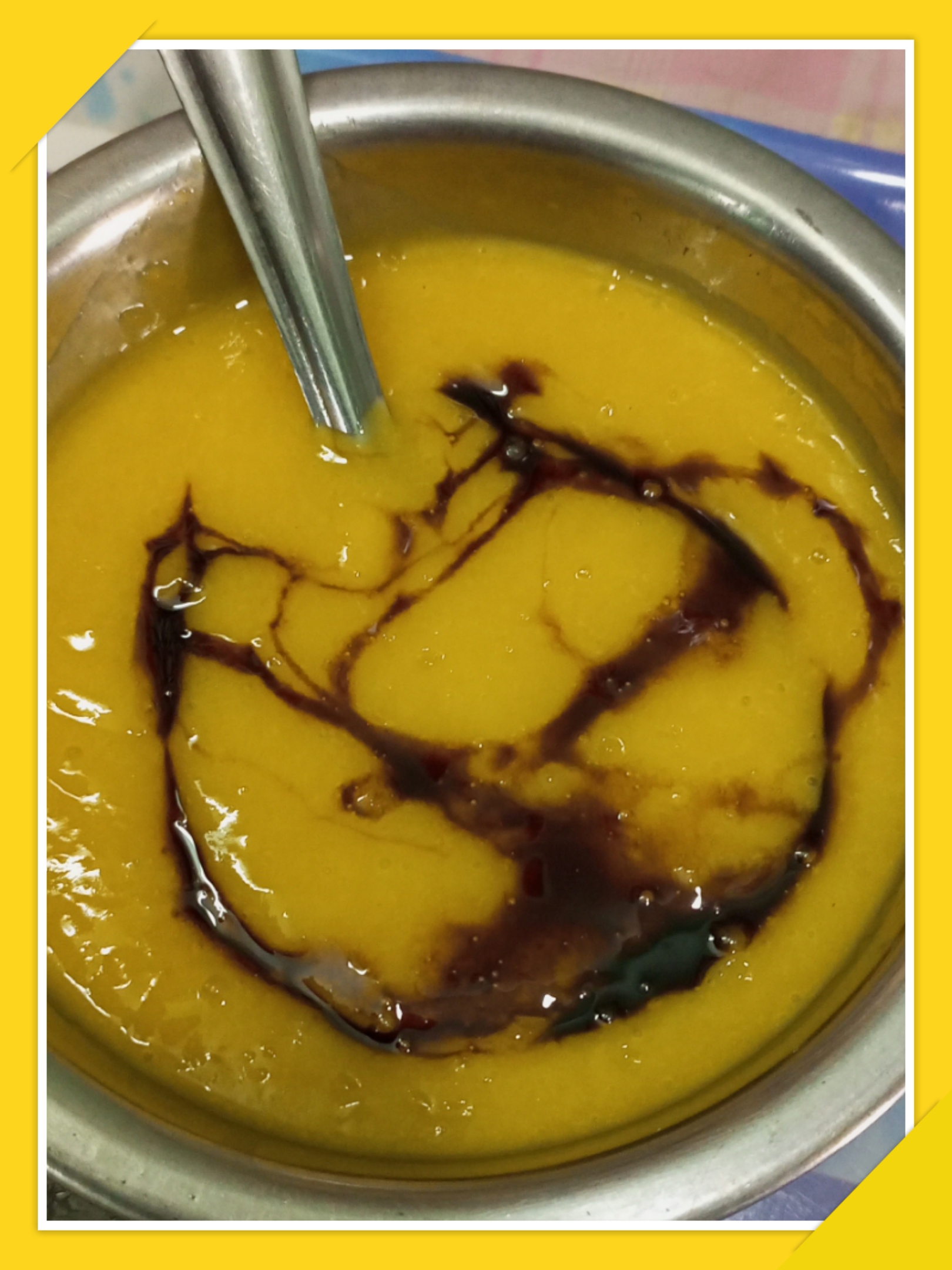 2minutes thick cream mango  milk Shake healthy