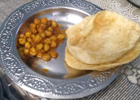 chole bhature Puri