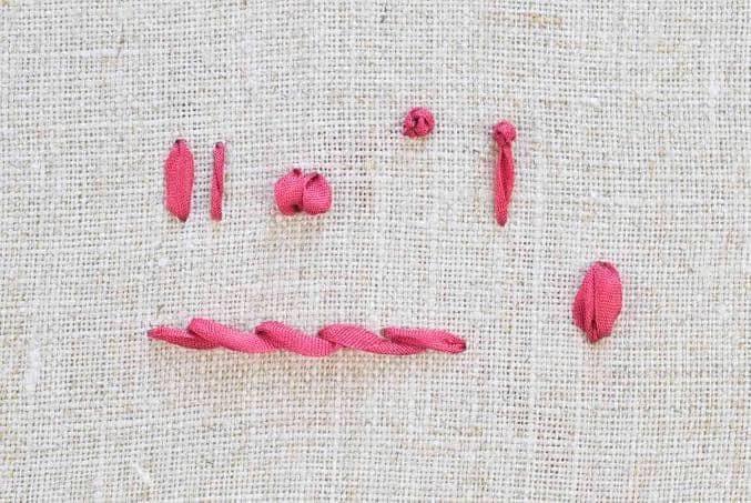 The basic of silk ribbon embroidery