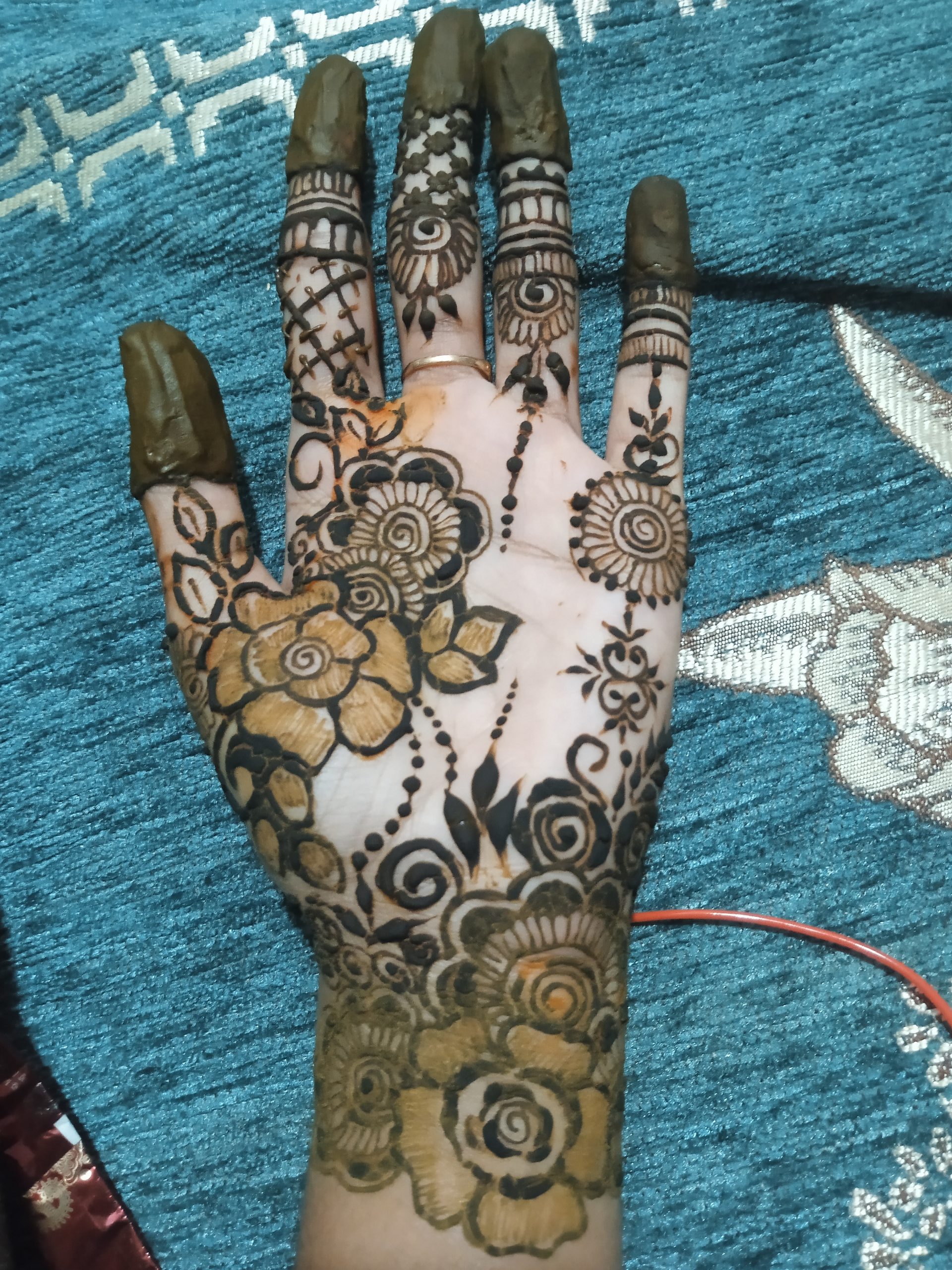 Elegant mehndi design.