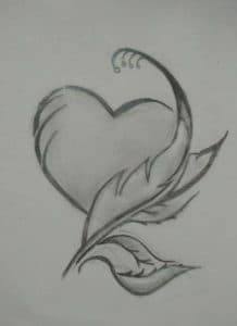 Tattoo drawing with pencil.