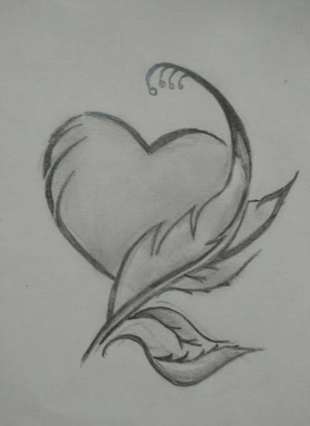 Tattoo drawing with pencil.