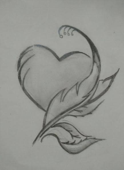 Tattoo drawing with pencil.