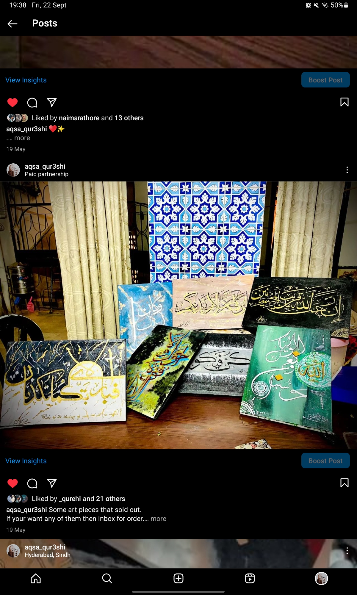 Calligraphy canvases