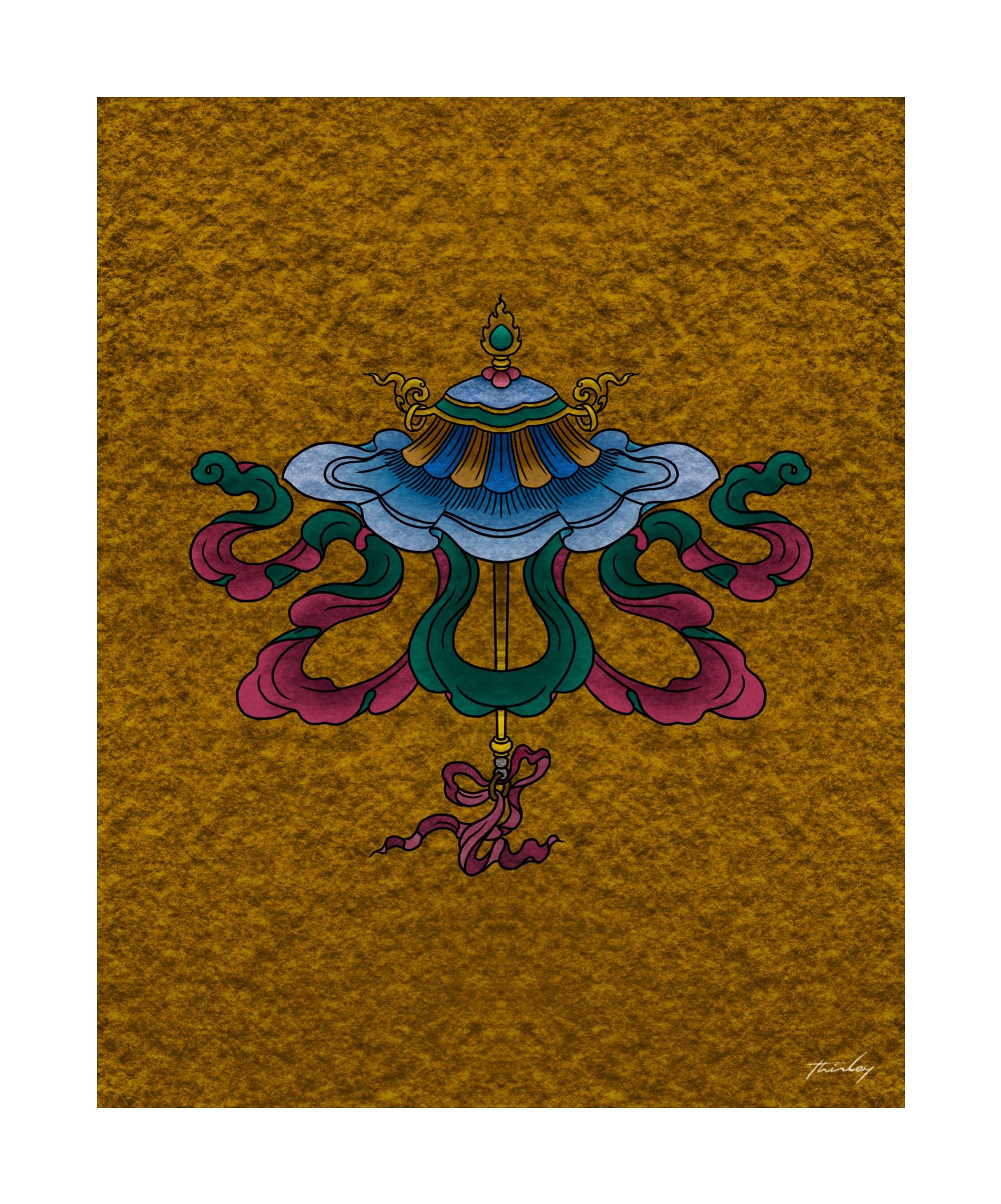 The white parasol