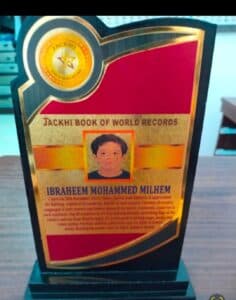 World Record Holder: Ibraheem Milhem