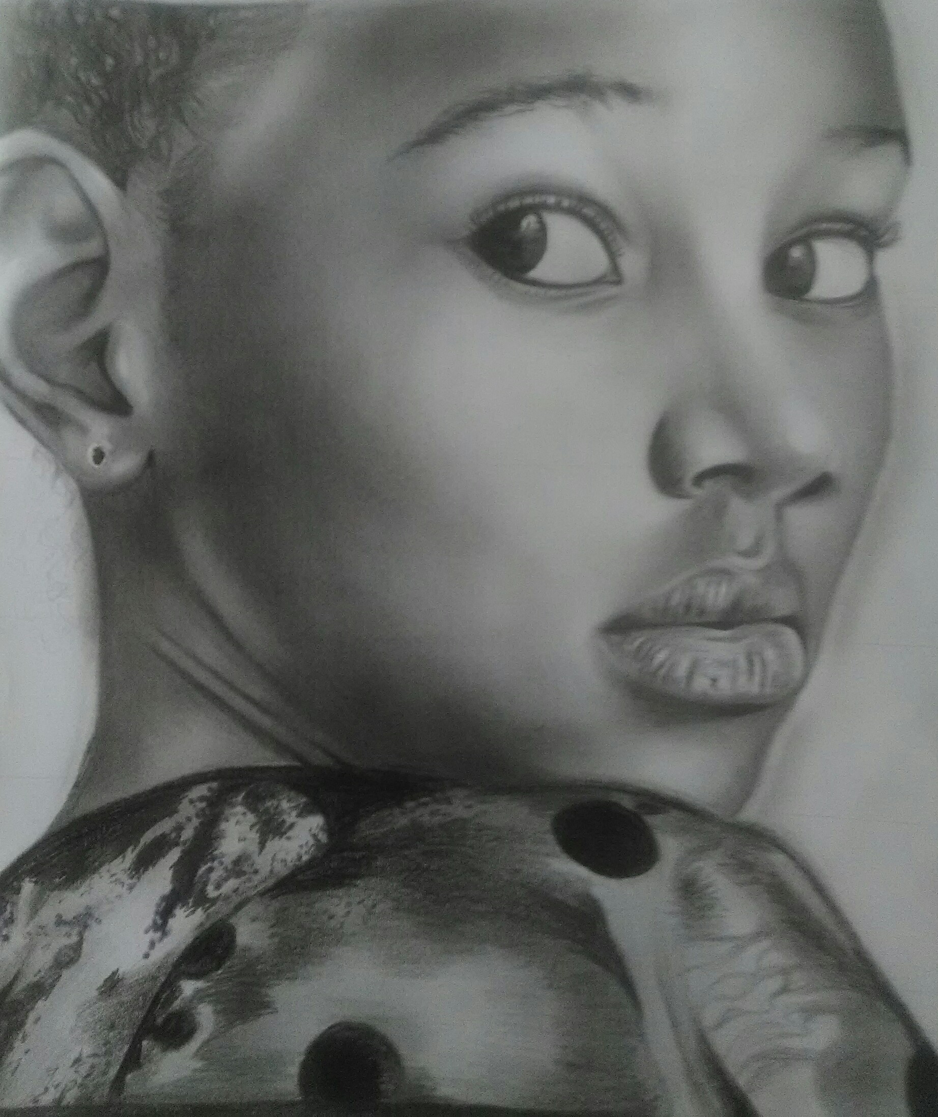 portrait au crayon format A4 by @joel_s_art