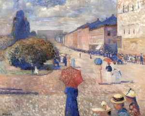 Spring Day on Karl Johan Avenue, 1890 by Edvard Munch