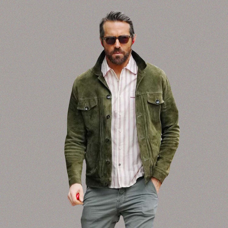 Handcrafted Green Suede Leather Jacket Premium Quality Men’s Outerwear for Classic Style and Comfort &amp; Elegance In Every Stitch — image 2
