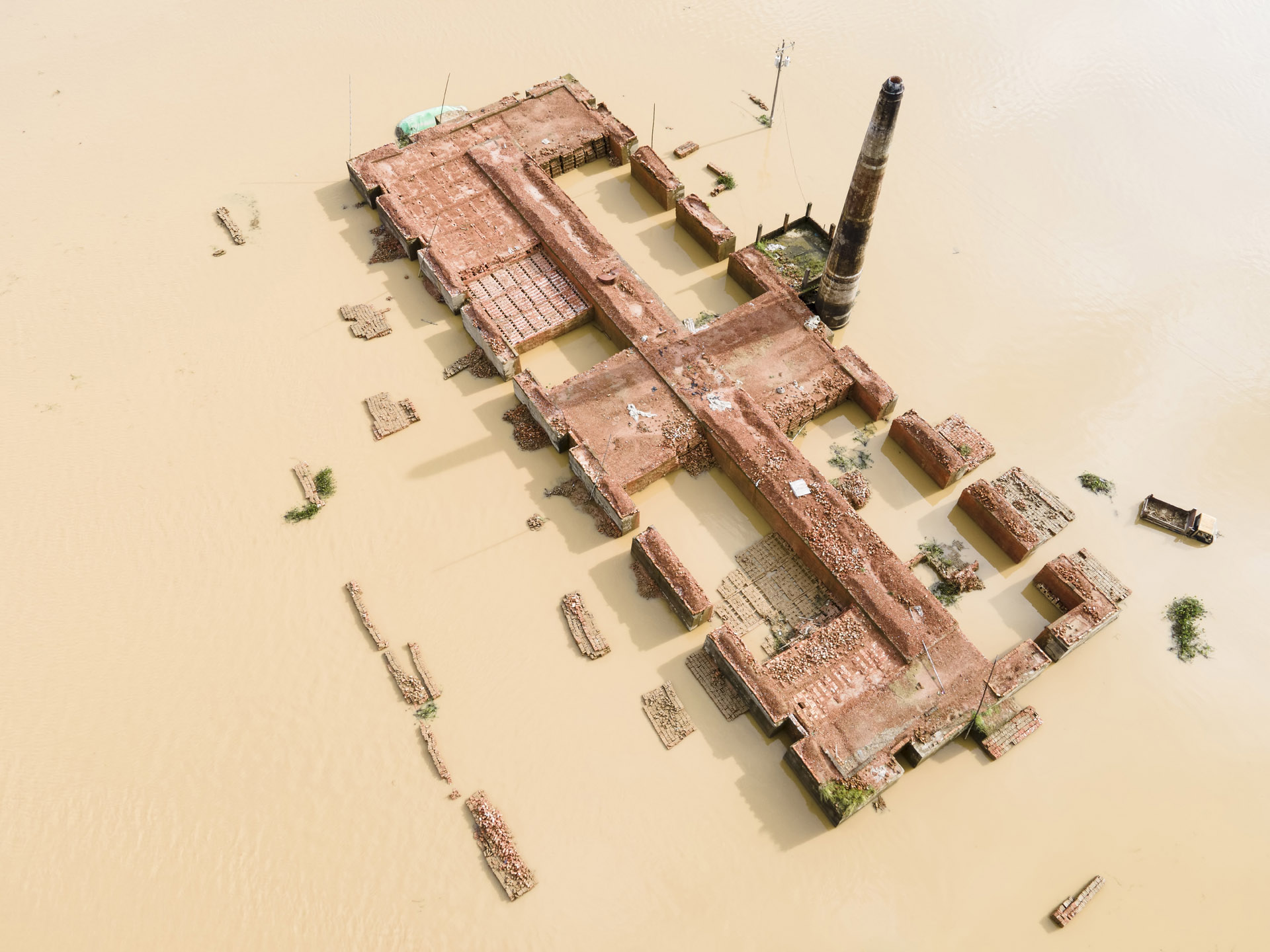 Flood Affected Brick field
