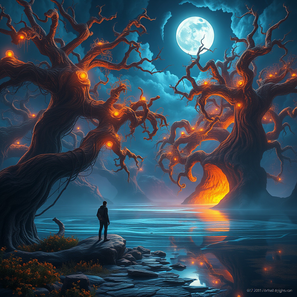 Under the blue moon’s gaze, let’s dive into the shades of 💙