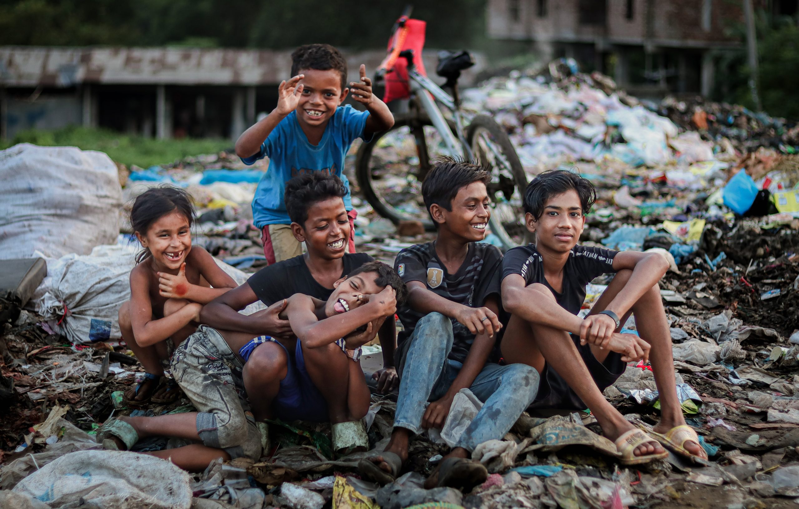 Happy Childhood in a garbage heap