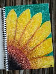 Sketch with crayons