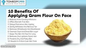Benefits of besan on face