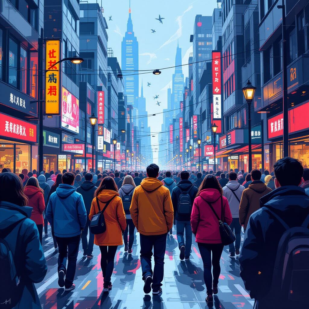 A Walk Through Neon Streets