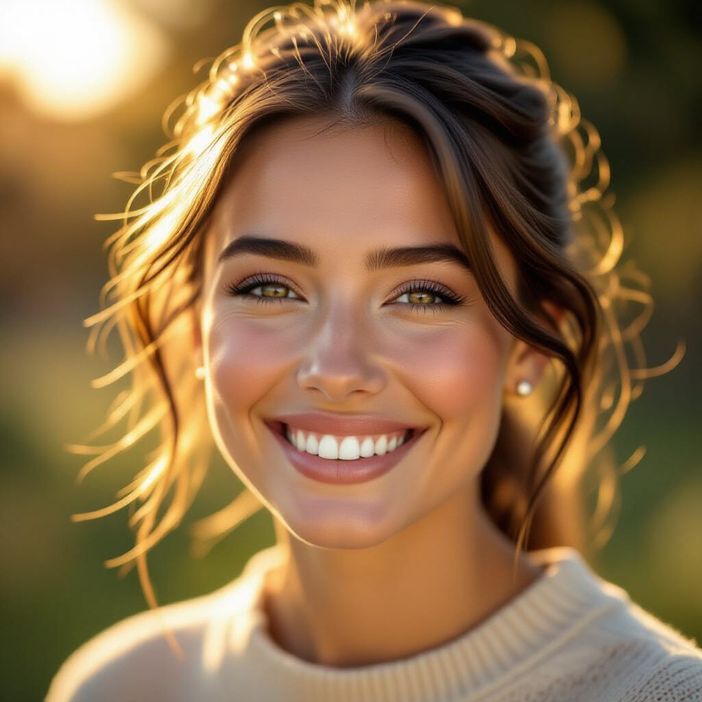 Sun-Kissed Serenity: A Portrait of Joy