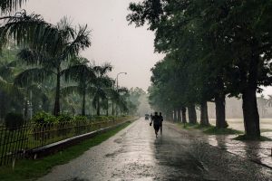 A rainy day