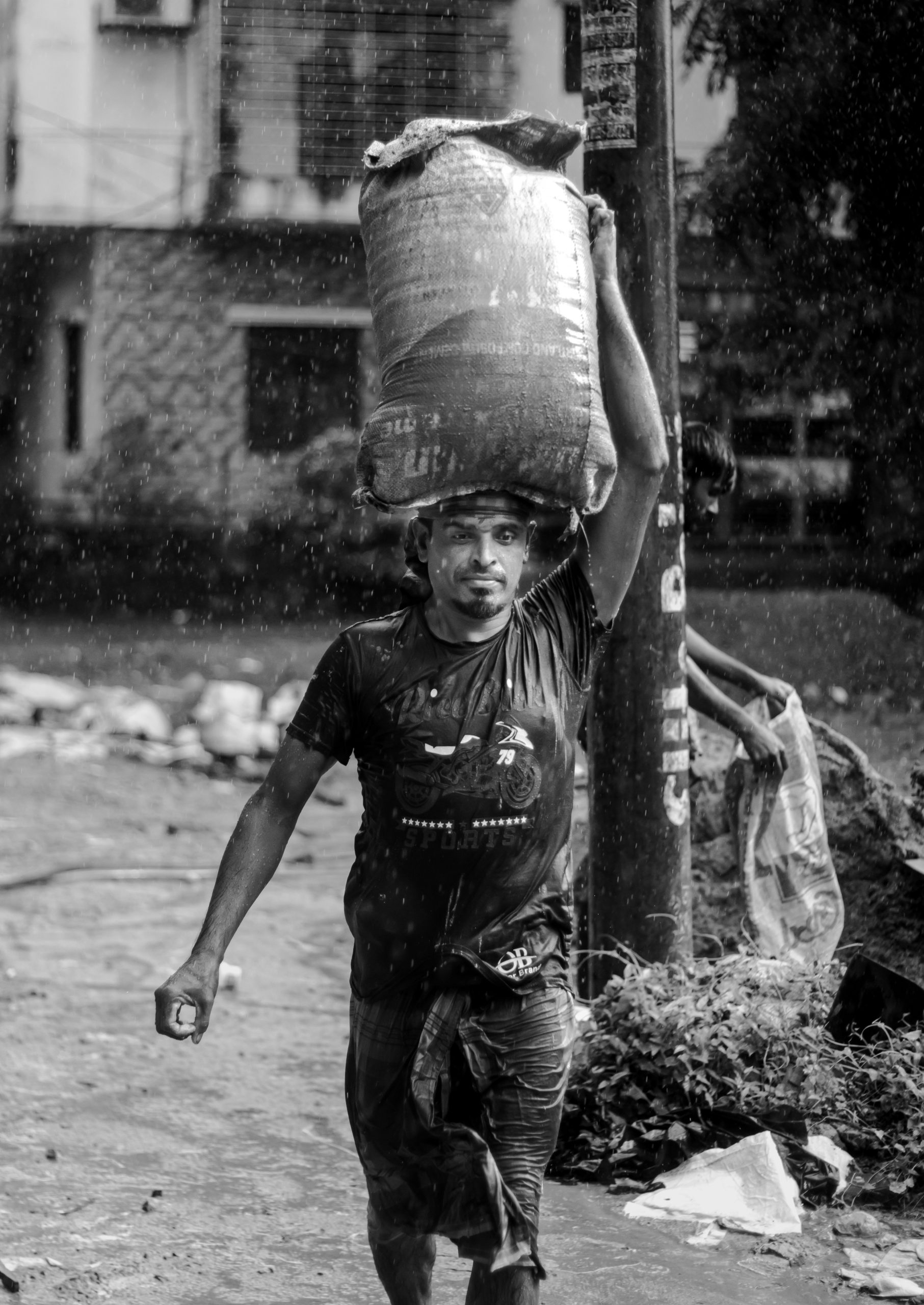 Rain can’t wash away his strength.