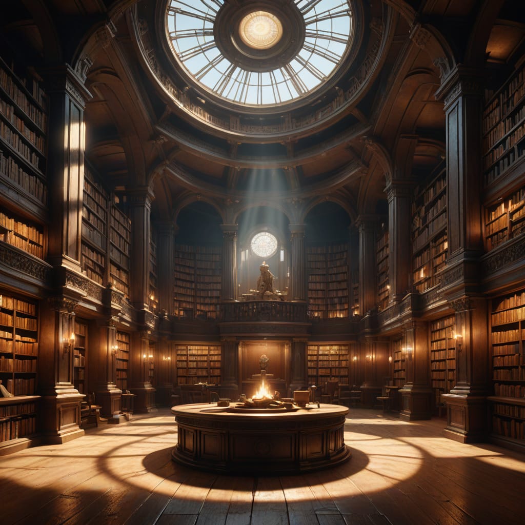 A library carved from stone and silence.