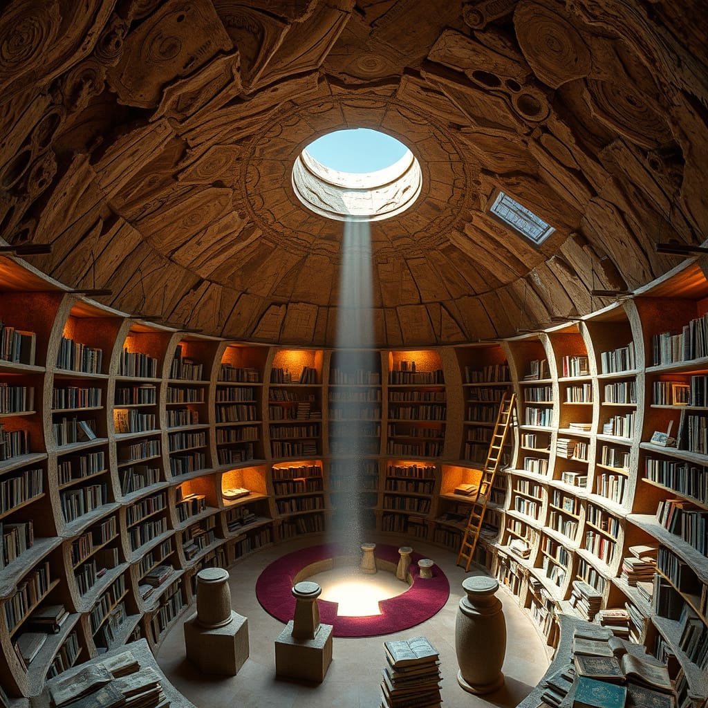 A fossilized forest of stories.