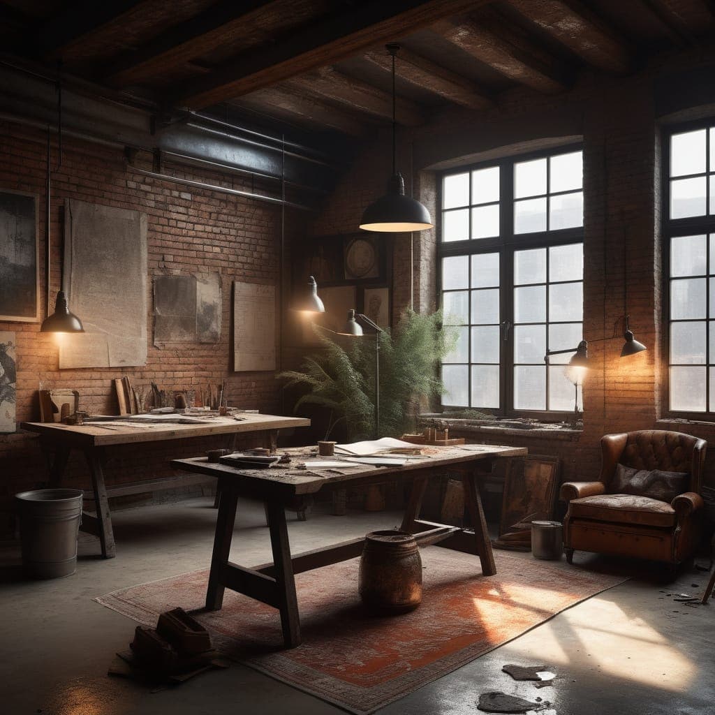 An authentic studio, untouched and perfect.