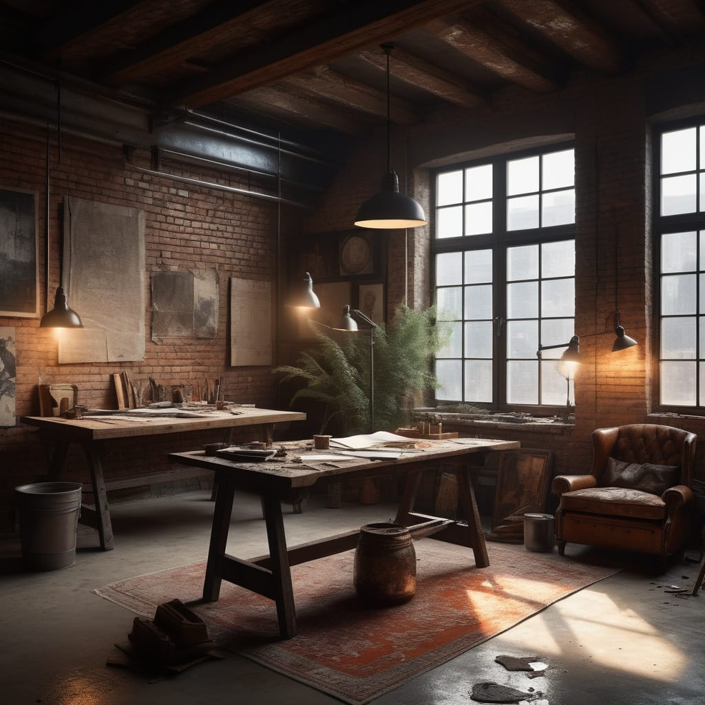 An authentic studio, untouched and perfect.