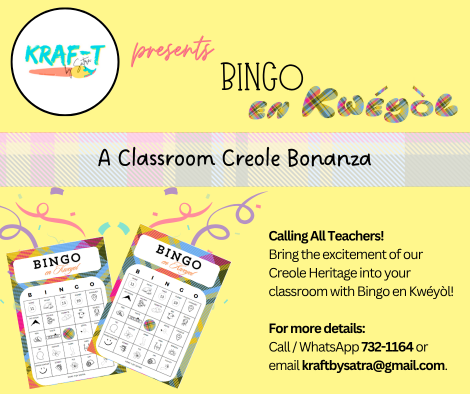 Bingo en Kwéyòl – Play the Language