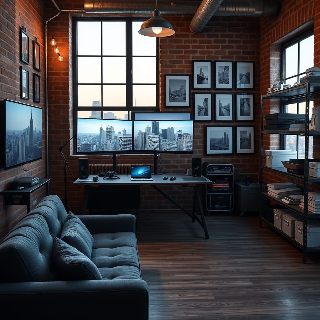 A sanctuary of focus and pixels.