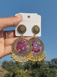 Resin earrings 💗