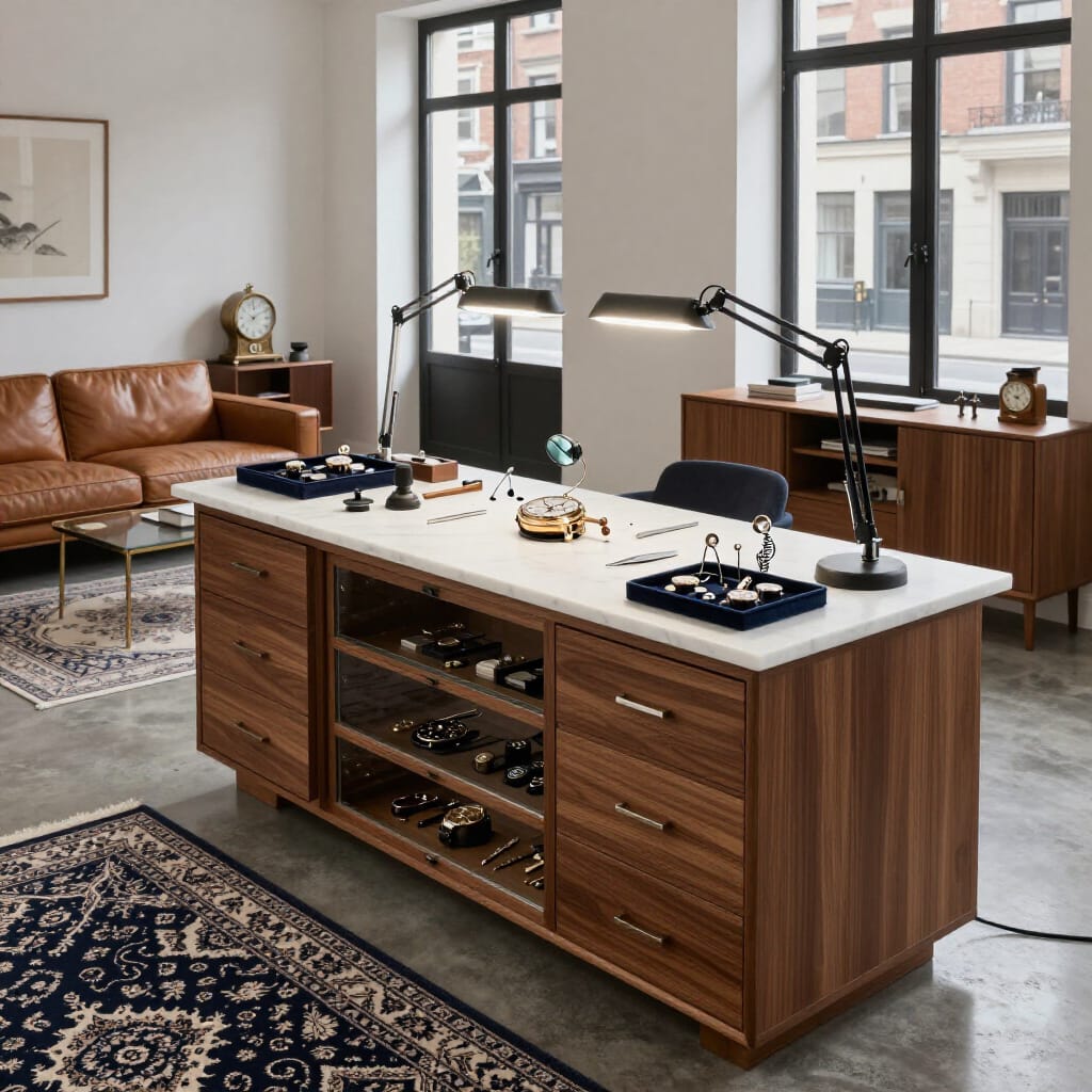 A sanctuary of ordered precision and quiet ticks.