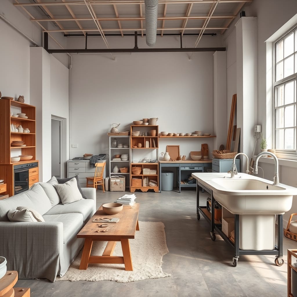 The calm, productive dust of making.