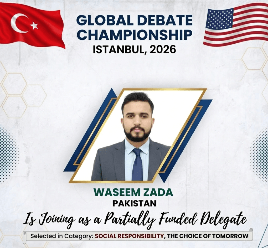 Partially funded delegate for Global debate championship