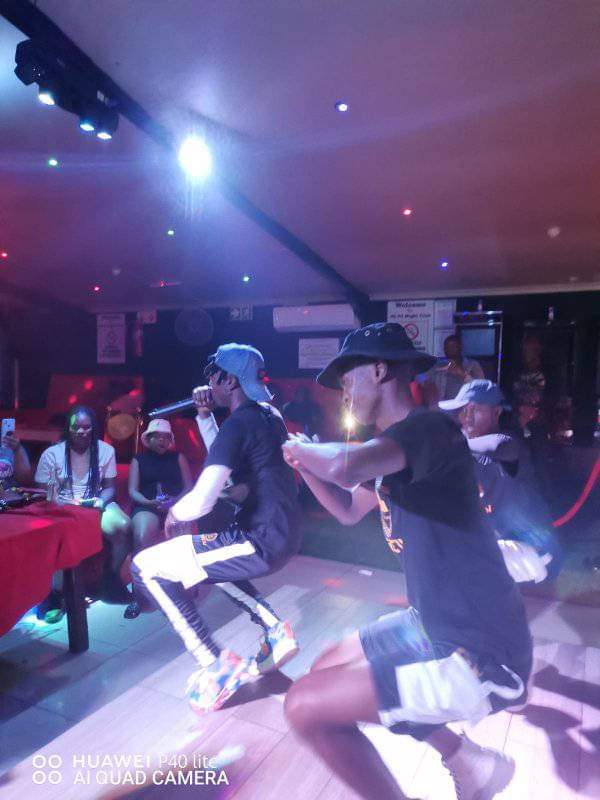 Leading crew on stage