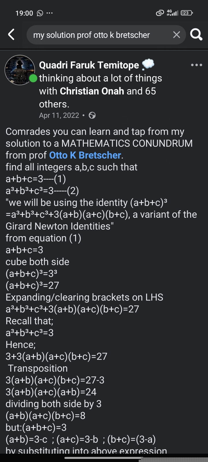 Lecture on advance Algebra
