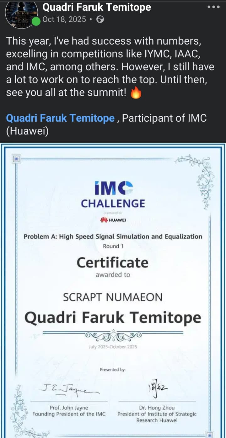 Huawei IMC Innovation Competition