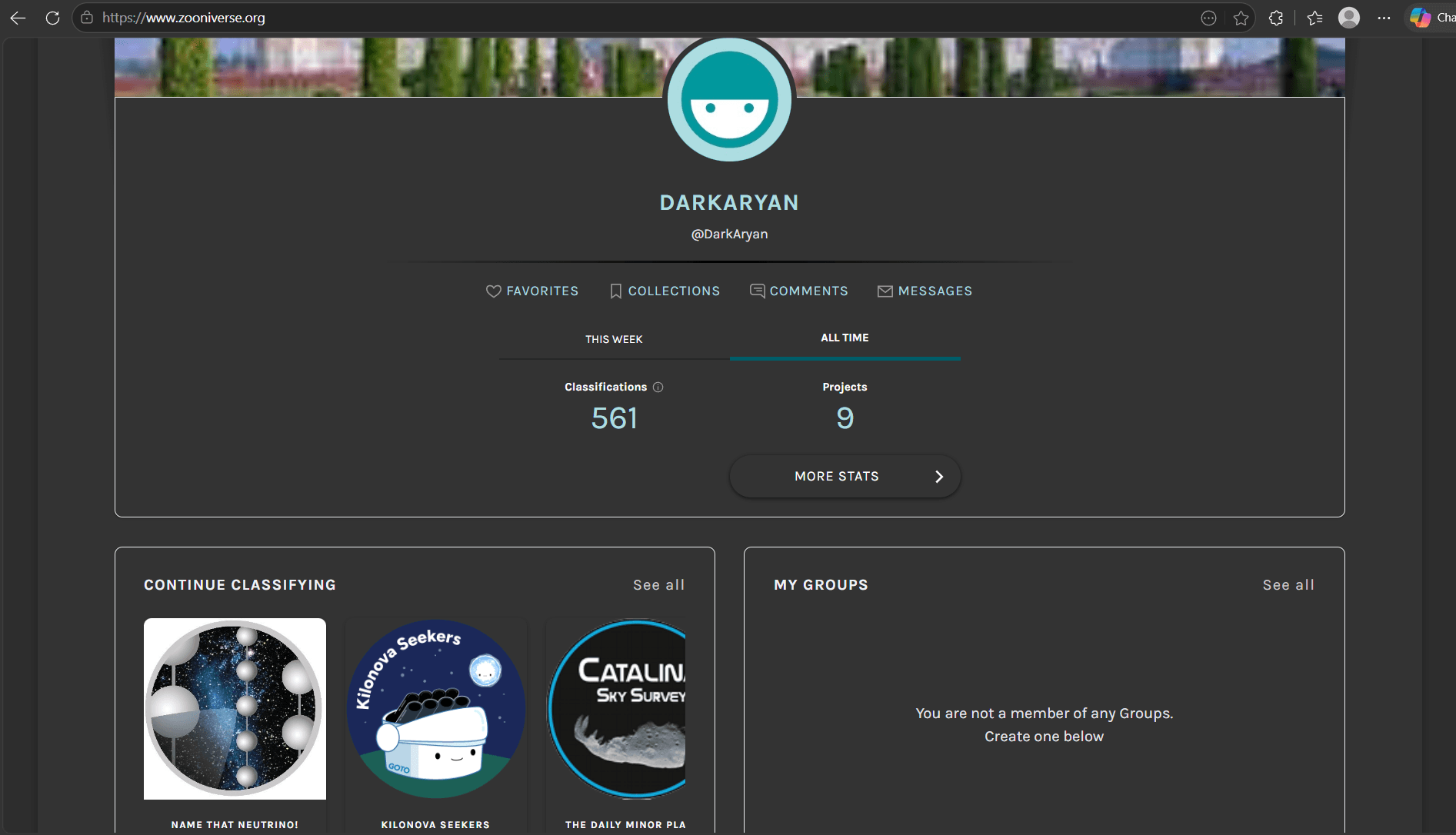Zooniverse classification