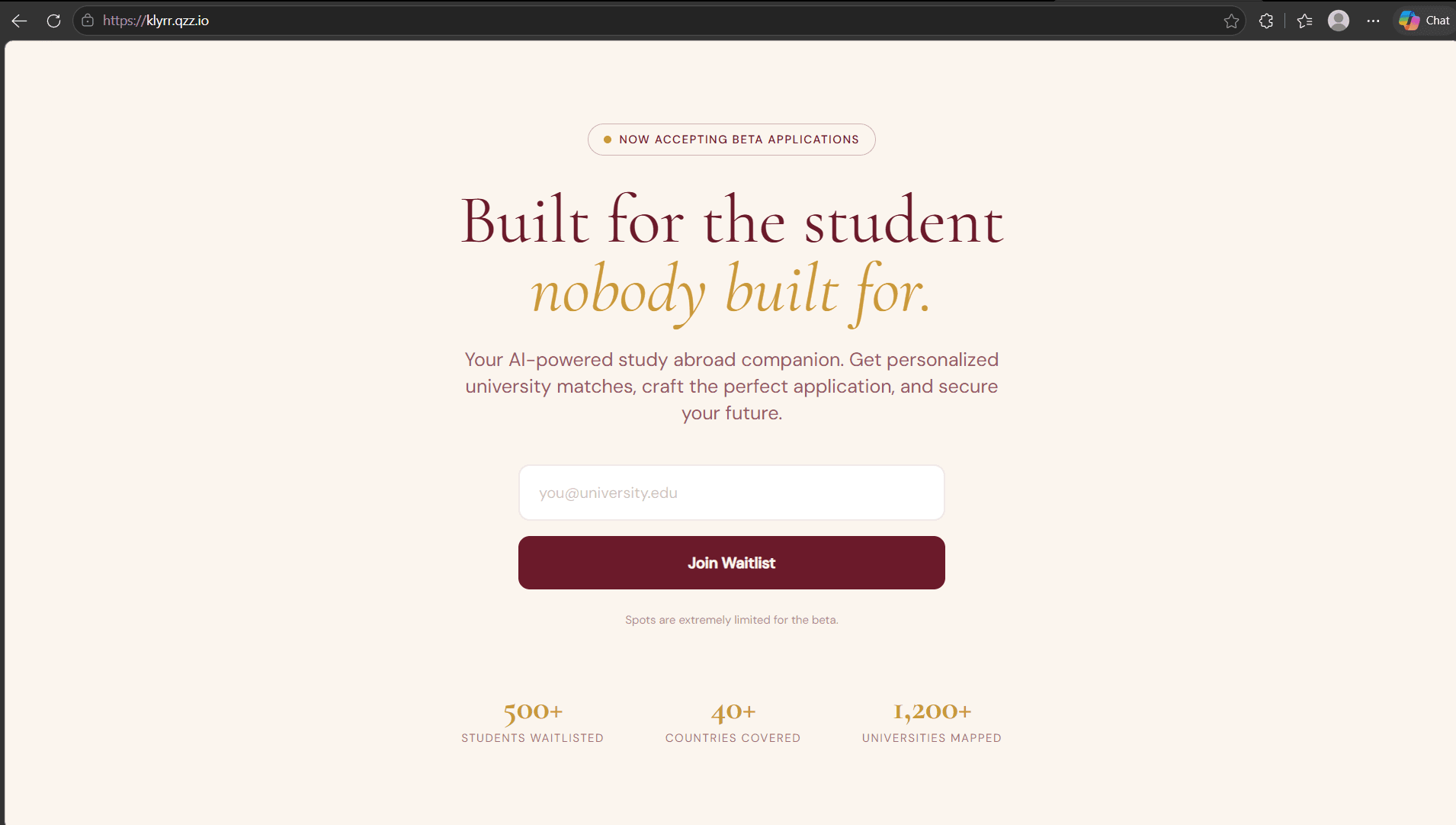 Platform to manage academics
