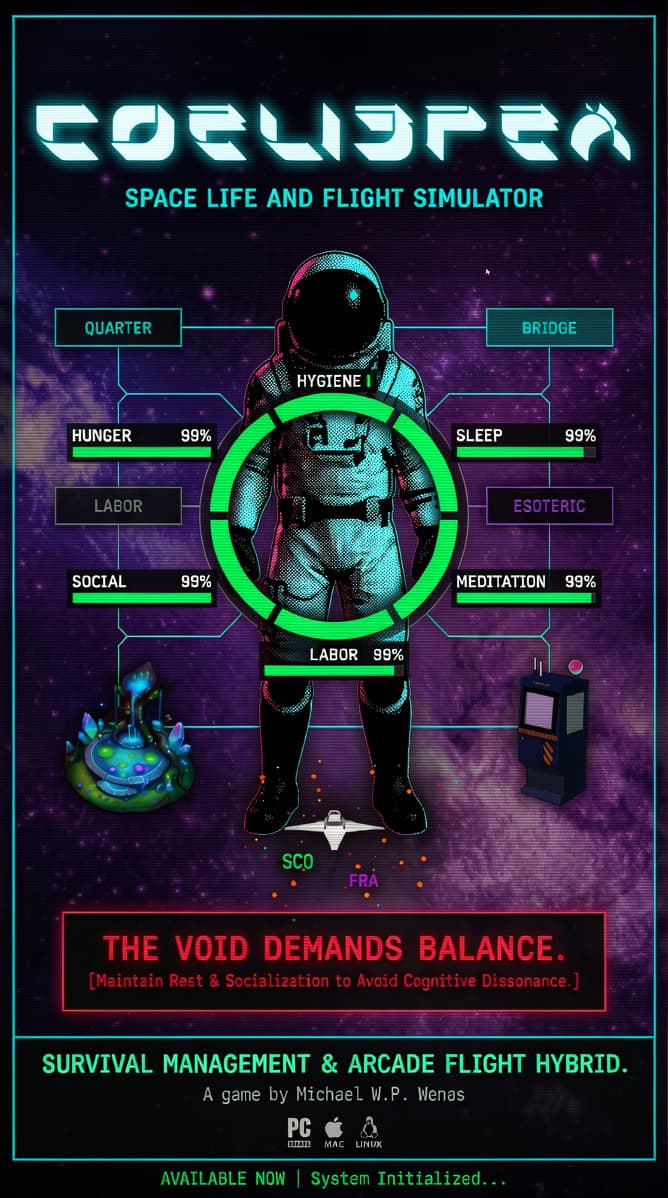 Coelispex | Space Life and Flight Simulator