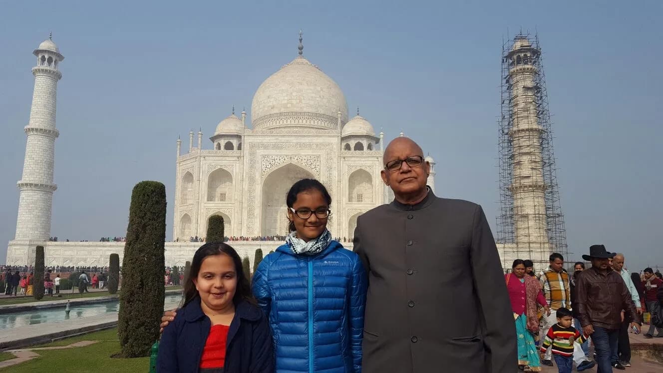 Granddaughters at Taj Mahal, Agra