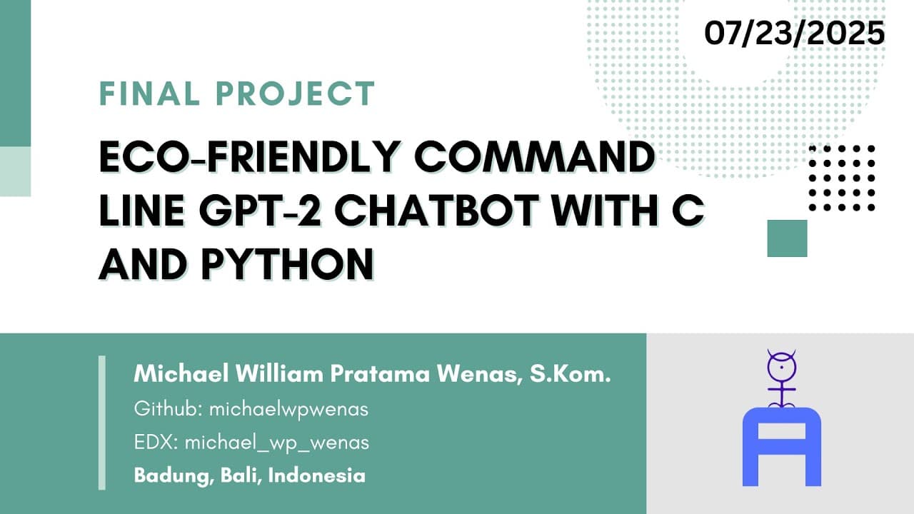 CS50x Final Project: Eco-Friendly Command Line GPT-2 Chatbot