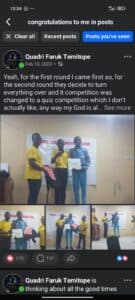 Andrew Ghariokwu Foundation math competition winner