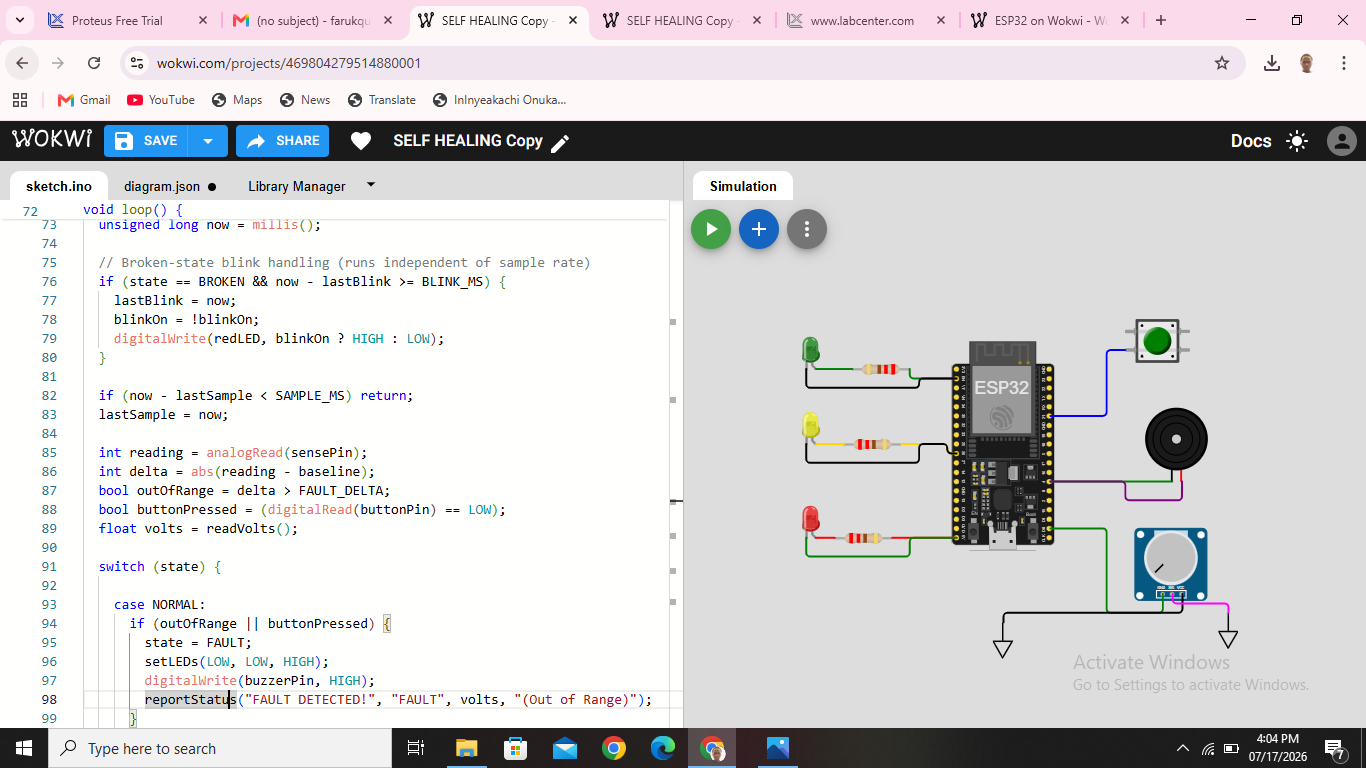 ESP32 Microcontroller Project Demonstration