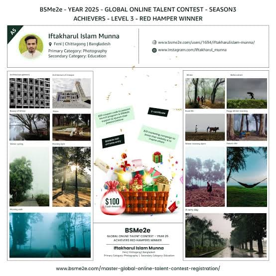 Top 5 - Level 3 - Red Hamper Winner – Iftakharul Islam Munna