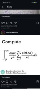 Evaluating a Complex Infinite Series