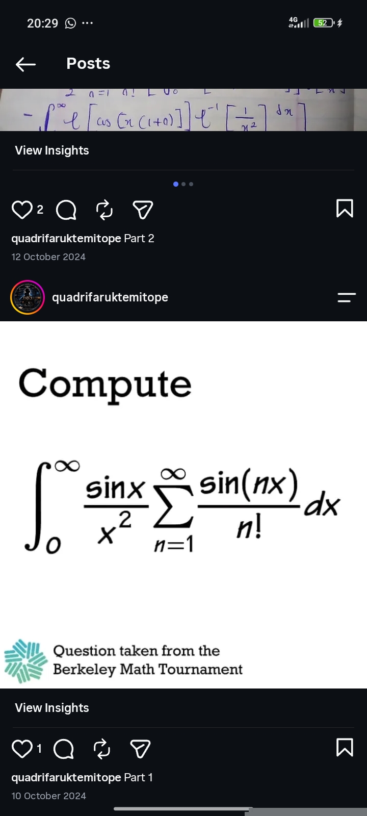 Evaluating a Complex Infinite Series
