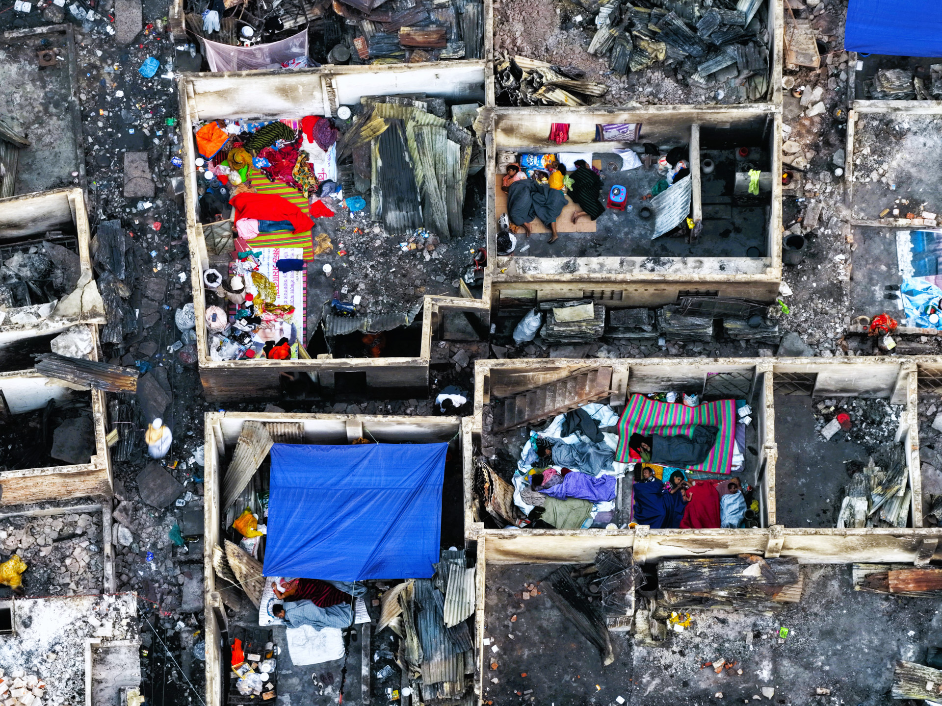 Dhaka Slum Fire Aftermath