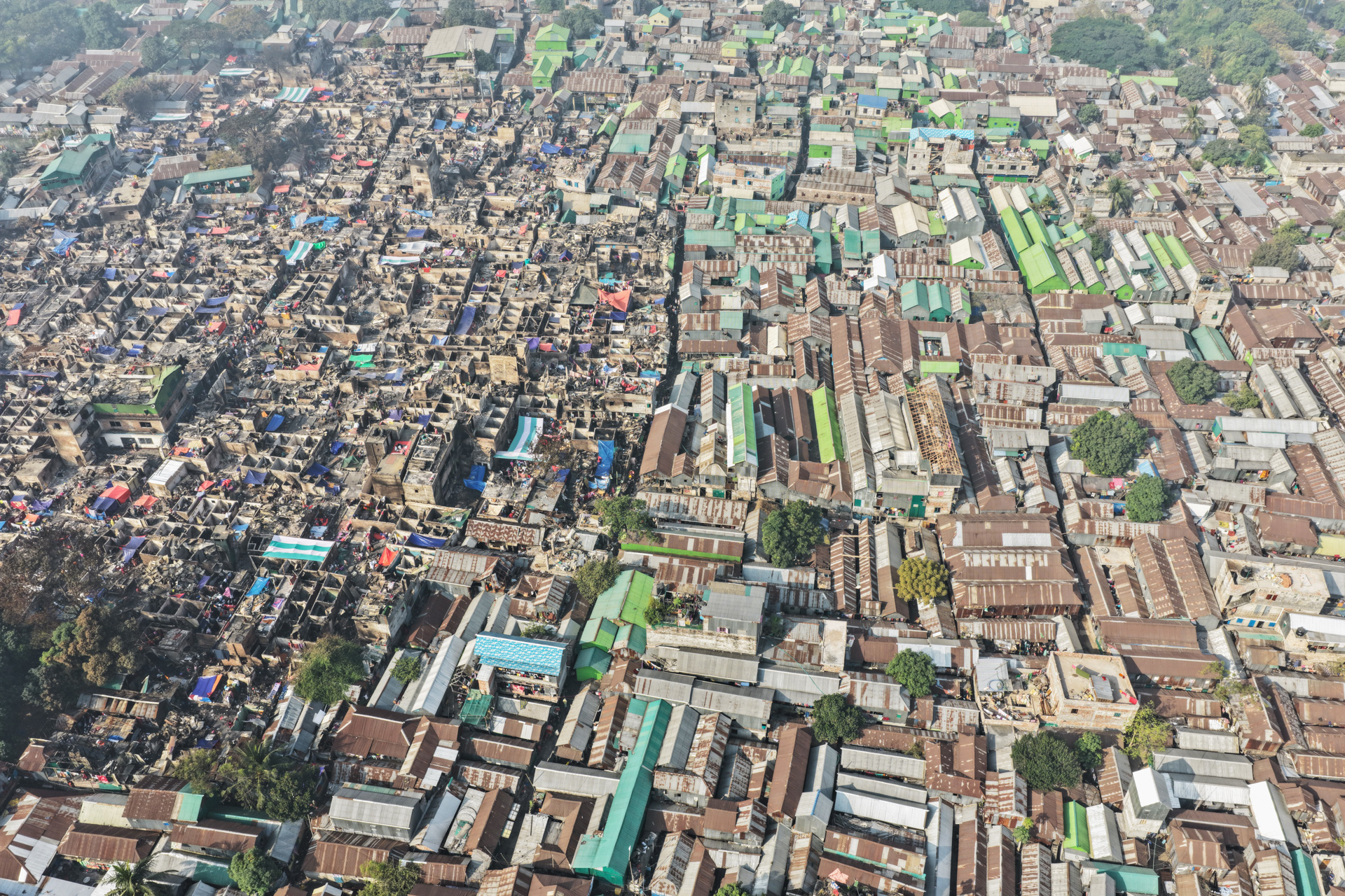 Fire Destruction in Dhaka Settlement